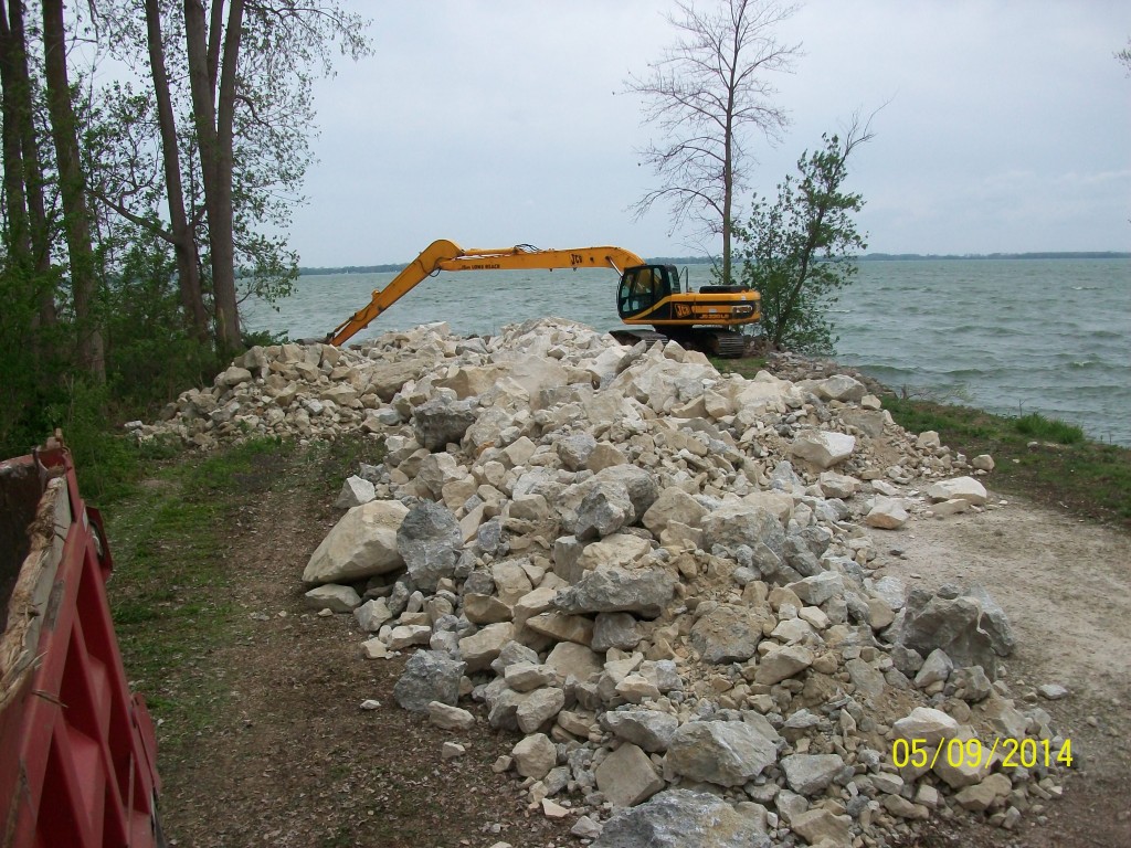 A Special thanks to Conag Inc, Shinn Brothers Inc, and Vantilburg Excavation for their donation of 280 ton of rock that was hauled to andersons for the Oil Derrick Reclamation Project.