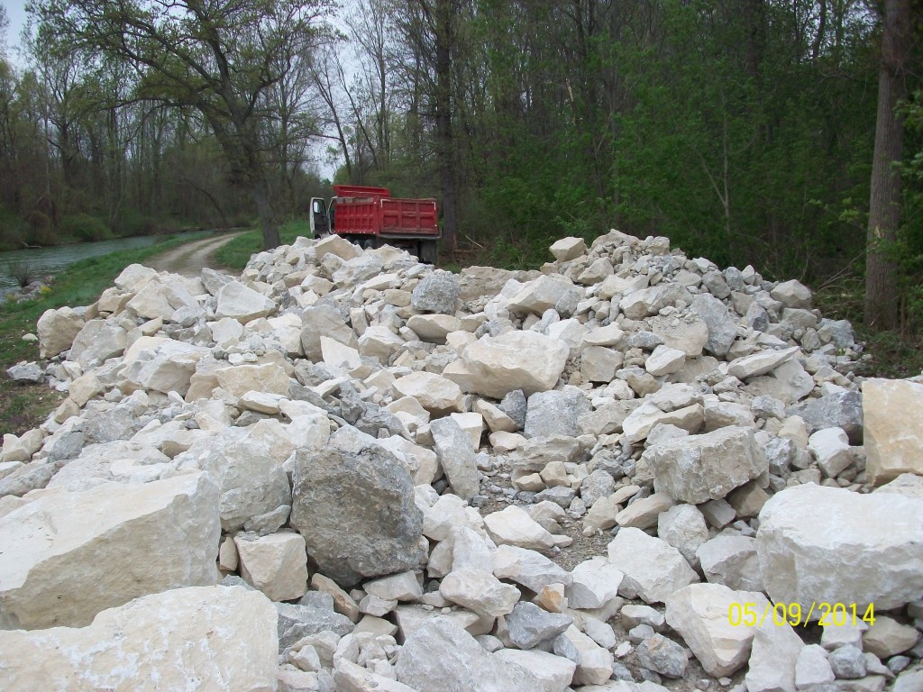 A special thanks to Conag Inc, Shinn Brothers Inc, and VTF Excavation for the 280 ton of rock donated for Oil Derrick Reclamation Project.